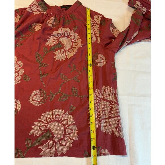 Payal Pratap by Anthropologie Rhododendron Blouse Peasant Top Size 14 NWT - Picture 8 of 14